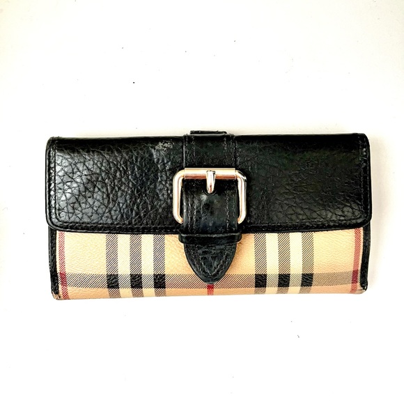Burberry Vintage Check and Leather Folding Wallet - Picture 2 of 8